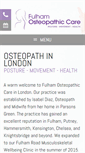 Mobile Screenshot of fulhamosteopathiccare.co.uk